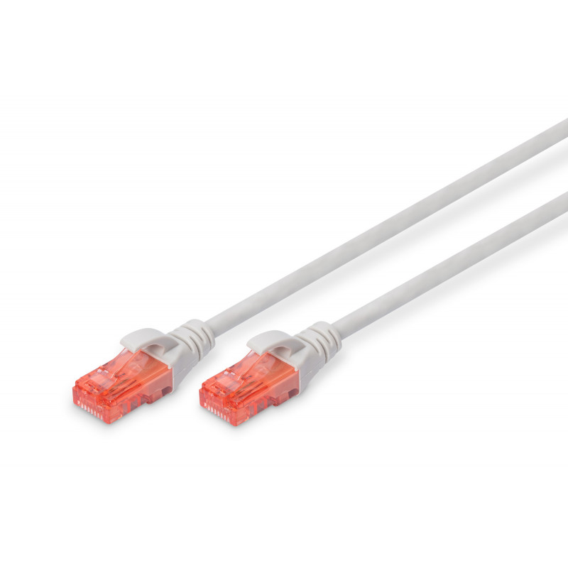Digitus CAT6 U UTP 1m verkkokaapeli Harmaa U UTP (UTP)