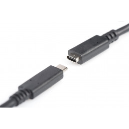 Digitus AK-300210-007-S USB-kaapeli 0,7 m USB 3.2 Gen 1 (3.1 Gen 1) USB C Musta