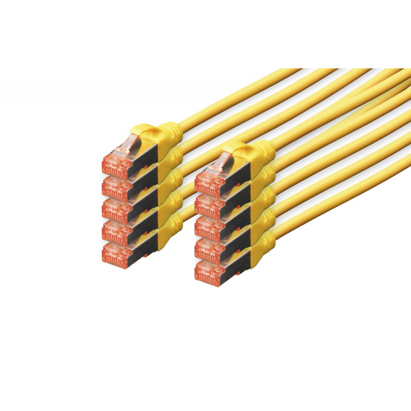 Digitus Professional verkkokaapeli Keltainen 3 m Cat6 S FTP (S-STP)