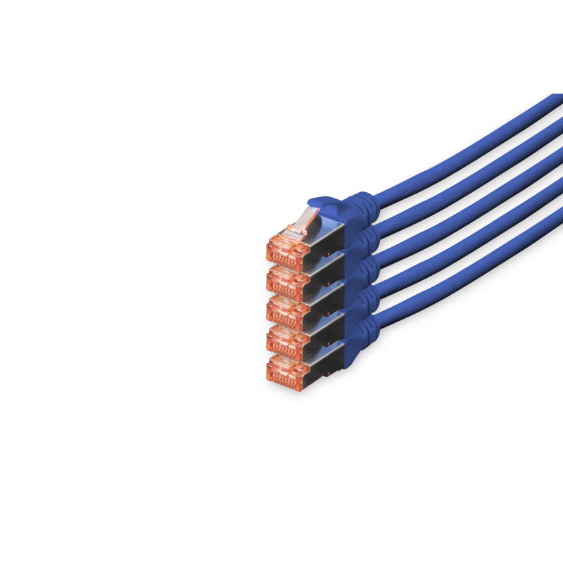 Digitus DK-1644-100-B-5 verkkokaapeli Sininen 10 m Cat6 S FTP (S-STP)