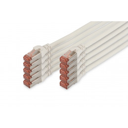 Digitus Professional verkkokaapeli Valkoinen 0,5 m Cat6 S FTP (S-STP)