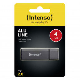 Intenso Alu Line USB-muisti 4 GB USB A-tyyppi 2.0 Antrasiitti