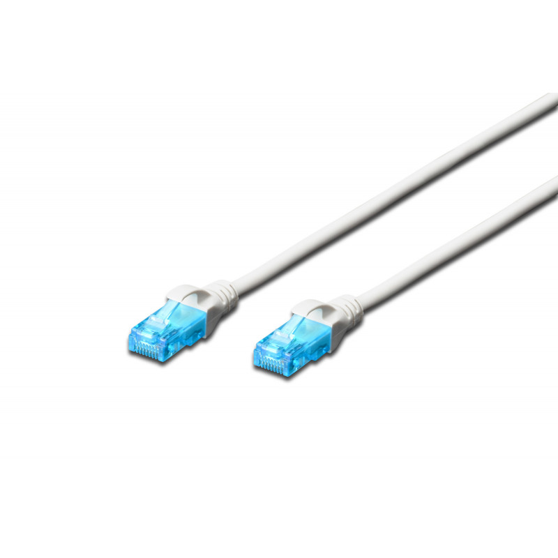 Digitus Cat5e, 0.5m verkkokaapeli Valkoinen 0,5 m U UTP (UTP)