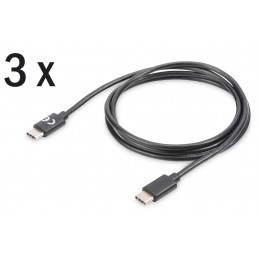 ASSMANN Electronic AK-880908-010-S USB-kaapeli 1 m USB 2.0 USB C Musta