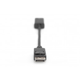 Digitus DB-340415-002-S videokaapeli-adapteri 0,2 m DisplayPort HDMI Musta