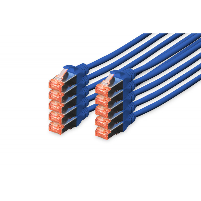 Digitus DK-1644-050-B-10 verkkokaapeli Sininen 5 m Cat6 S FTP (S-STP)