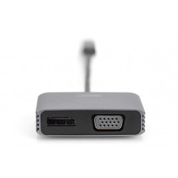 Digitus DA-70827 videokaapeli-adapteri 0,2 m USB Type-C DisplayPort + VGA Musta