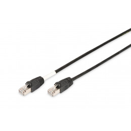 Digitus 2m Cat.6 S FTP verkkokaapeli Musta Cat6 S FTP (S-STP)