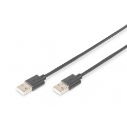 Digitus 5m USB 2.0 A A USB-kaapeli USB A Musta