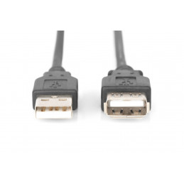 Digitus AK-300202-030-S USB-kaapeli 3 m USB 2.0 USB A Musta