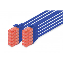 Digitus DK-1617-050-B-10 verkkokaapeli Sininen 5 m Cat6 U UTP (UTP)