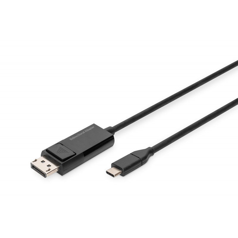 Digitus AK-300334-020-S videokaapeli-adapteri 2 m USB Type-C DisplayPort Musta