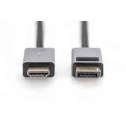 Digitus DB-340202-030-S videokaapeli-adapteri 3 m DisplayPort HDMI Musta
