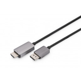 Digitus DB-340305-018-S videokaapeli-adapteri 1,8 m DisplayPort HDMI Musta