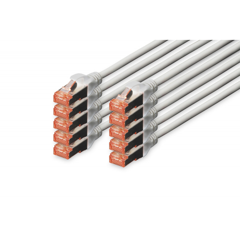 Digitus DK-1644-030-10 verkkokaapeli Harmaa 3 m Cat6 S FTP (S-STP)