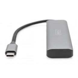 Digitus DA-70246 keskitin USB 3.2 Gen 1 (3.1 Gen 1) Type-C 5000 Mbit s Harmaa