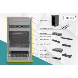 Digitus DN-10-SET-3-B palvelinteline 12U Itseseisova teline Musta