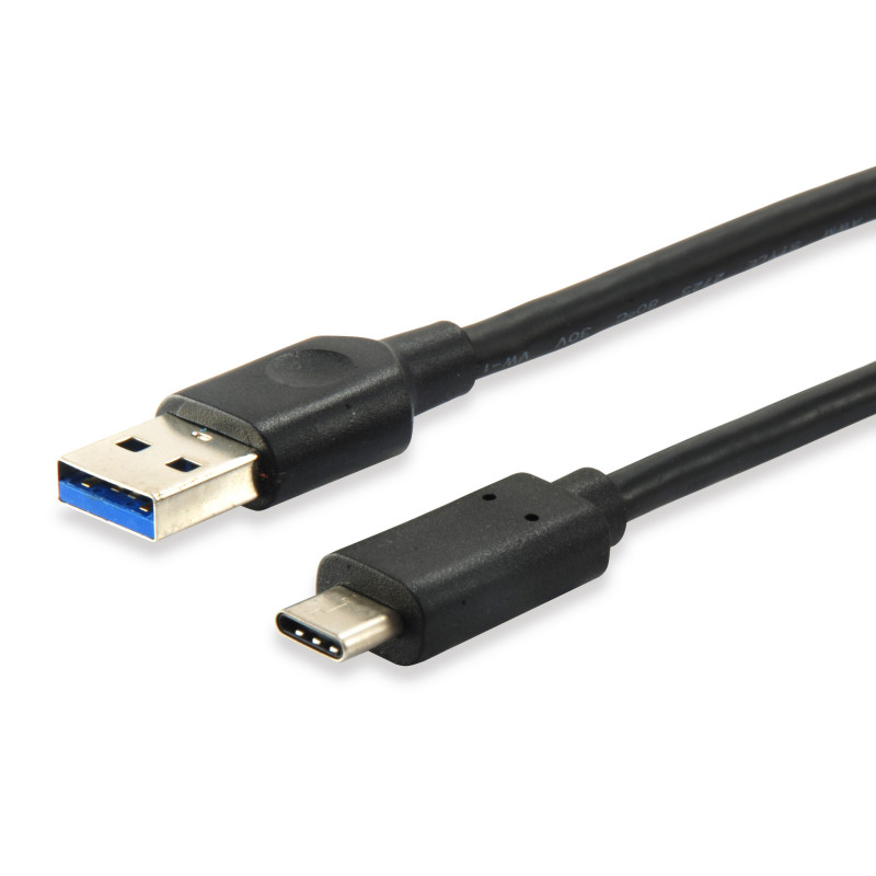 Equip 12834107 USB-kaapeli 1 m USB 3.2 Gen 2 (3.1 Gen 2) USB A USB C Musta