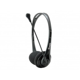 Equip Chat Headset Kuulokkeet Langallinen Pääpanta Puhelut Musiikki Musta
