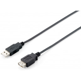 Equip 128850 USB-kaapeli 1,8 m USB 2.0 USB A Musta