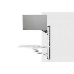 Digitus DA-90451 All-in-one tietokoneen  työaseman kiinnitys & teline 8 kg Musta, Valkoinen 81,3 cm (32")