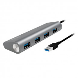 LogiLink UA0307 keskitin USB 3.2 Gen 1 (3.1 Gen 1) Type-A 5000 Mbit s Alumiini