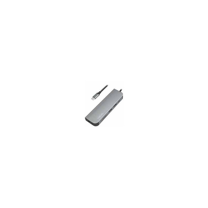 LogiLink UA0343 keskitin USB 3.2 Gen 1 (3.1 Gen 1) Type-C Alumiini