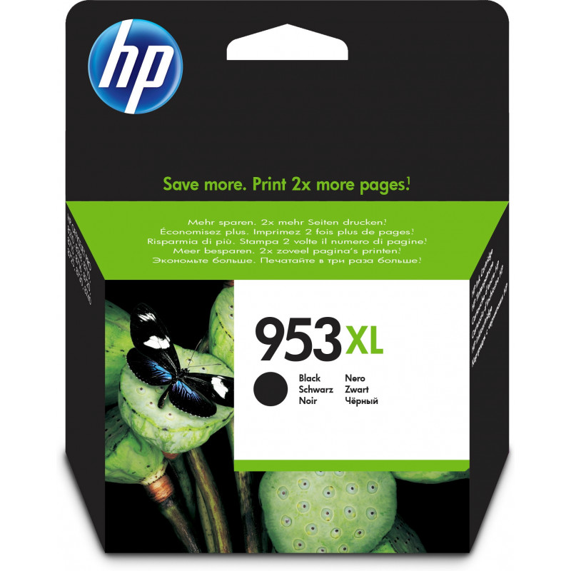 HP 953XL riittoisa musta alkuperäinen mustekasetti