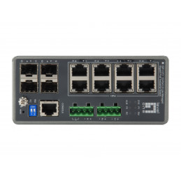 LevelOne IGP-1271 Hallittu L3 Gigabit Ethernet (10 100 1000) Power over Ethernet -tuki Harmaa