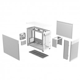 ASUS AP201 PRIME CASE TG WHITE Mini Tower Valkoinen
