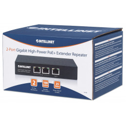 Intellinet 561266 verkkokytkin Hallitsematon Gigabit Ethernet (10 100 1000) Power over Ethernet -tuki Musta