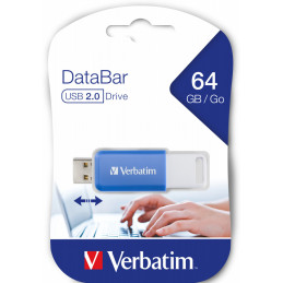 Verbatim V DataBar USB-muisti 64 GB USB A-tyyppi 2.0 Sininen