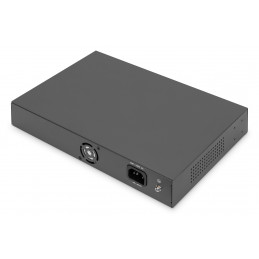 Digitus DN-95355 verkkokytkin Hallitsematon Gigabit Ethernet (10 100 1000) Power over Ethernet -tuki 1U Musta