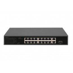 Digitus DN-95355 verkkokytkin Hallitsematon Gigabit Ethernet (10 100 1000) Power over Ethernet -tuki 1U Musta