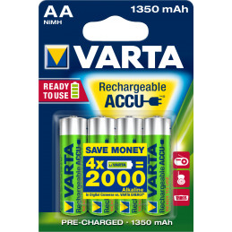 Varta Ready2Use HR06 1350 mAh Ladattava akku AA Nikkelimetallihybridi (NiMH)