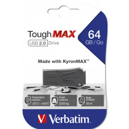 Verbatim ToughMAX USB-muisti 64 GB USB A-tyyppi 2.0 Musta