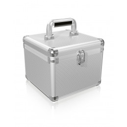 ICY BOX IB-AC628 Matkalaukku Metalli, Muovi Hopea