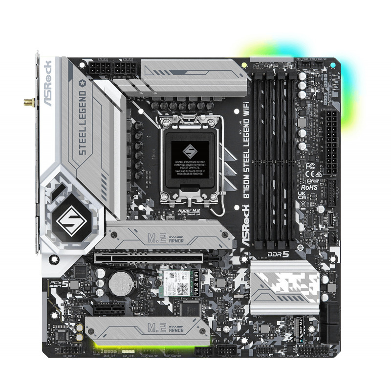 Asrock B760M Steel Legend WiFi Intel B760 LGA 1700 mikro ATX