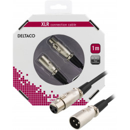 Deltaco XLR-1010-K audiokaapeli