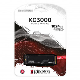 99,90 € | Kingston Technology KC3000 M.2 1024 GB PCI Express 4.0 3D...