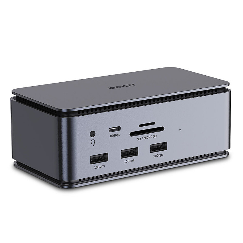 Lindy DST-Pro USB4 Telakointi Antrasiitti