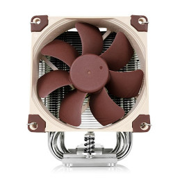 Noctua NH-U9S Tietokoneen jäähdytysjärjestelmä Suoritin Jäähdytin 9,2 cm Ruskea, Metallinen