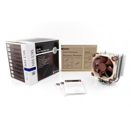 Noctua NH-U9S Tietokoneen jäähdytysjärjestelmä Suoritin Jäähdytin 9,2 cm Ruskea, Metallinen