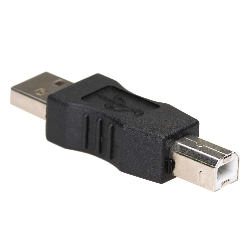 Akyga AK-AD-29 kaapelin sukupuolenvaihtaja USB-A USB-B Musta