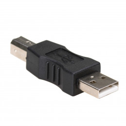 Akyga AK-AD-29 kaapelin sukupuolenvaihtaja USB-A USB-B Musta