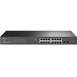 TP-Link TL-SG2218P verkkokytkin L2 L2+ Gigabit Ethernet (10 100 1000) Power over Ethernet -tuki 1U Musta