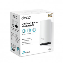 TP-Link DECOX50OUTDOOR1P Wi-Fi-verkkojärjestelmä Kaksitaajuus (2,4 GHz 5 GHz) Wi-Fi 6 (802.11ax) Valkoinen 1 Sisäinen