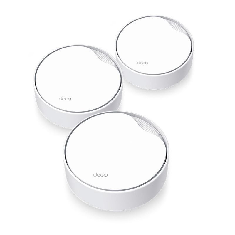 TP-Link DECO X50-PoE(3-PACK) Kaksitaajuus (2,4 GHz 5 GHz) Wi-Fi 6 (802.11ax) Valkoinen Sisäinen