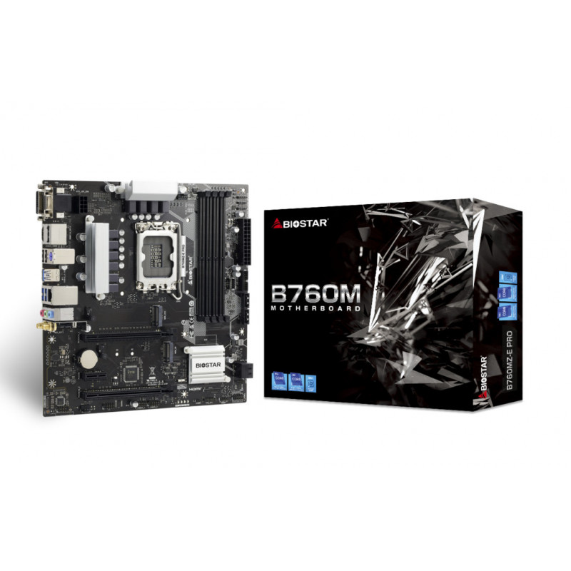 Biostar B760MZ-E PRO emolevy Intel B760 LGA 1700 mikro ATX