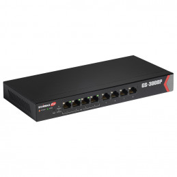 Edimax GS-3008P verkkokytkin Hallittu Gigabit Ethernet (10 100 1000) Power over Ethernet -tuki Musta